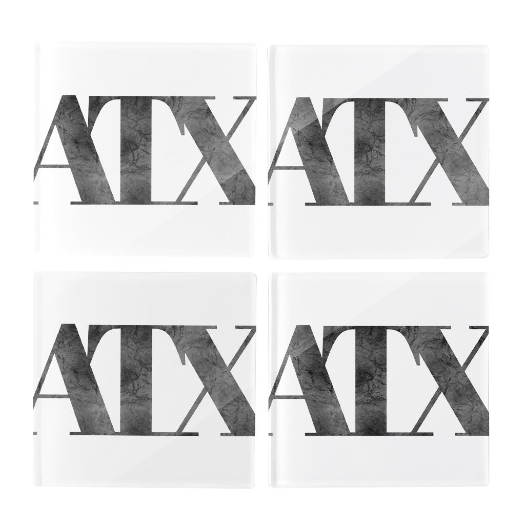 Black & White Triangles Coasters (set of 4)