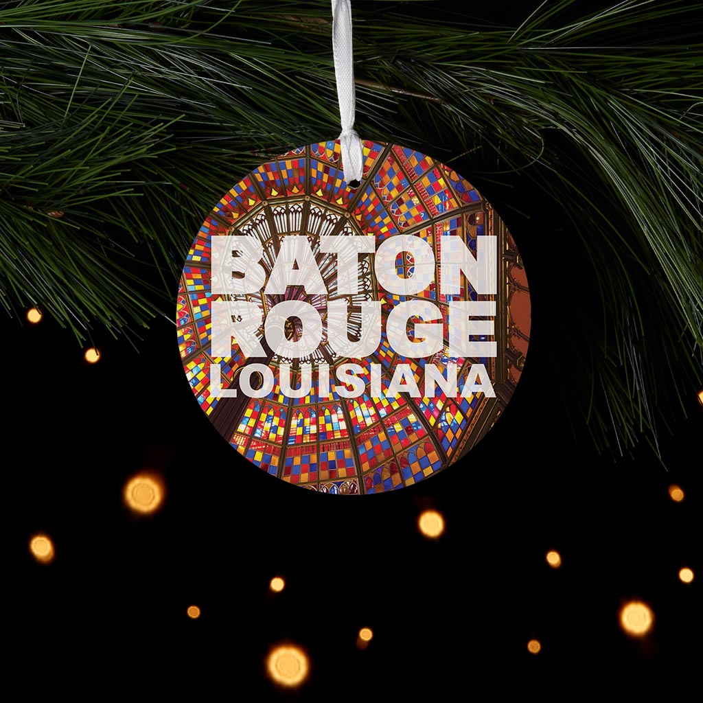 Baton Rouge Louisiana Photo | Wood Ornament | Eaches | Min 6