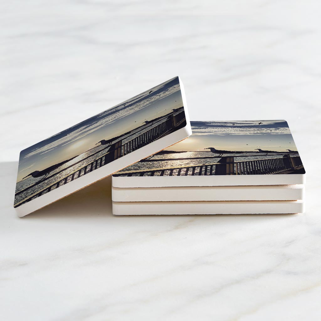 OCNJ Photo Seagulls| Absorbent Coasters | Set of 4 | Min 2