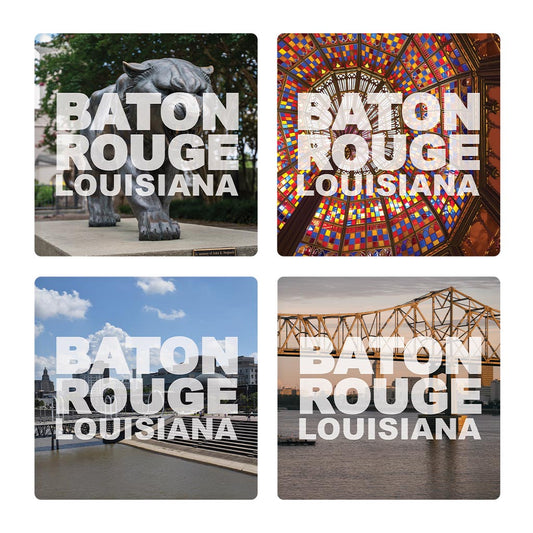 Baton Rouge Louisiana Photos | Absorbent Coasters | Set of 4 | Min 2