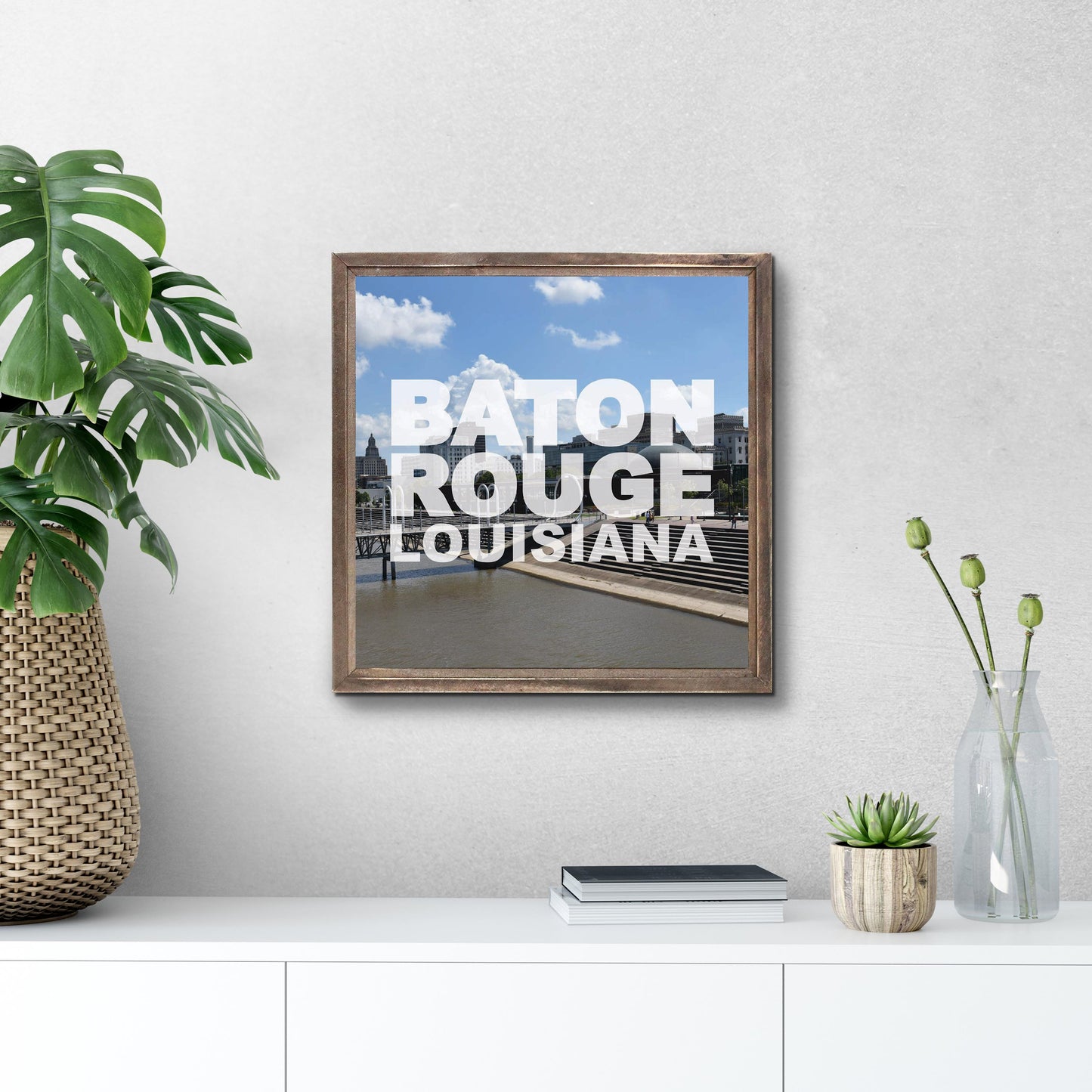 Baton Rouge Louisiana Photo | Wood Sign | Eaches | Min 1