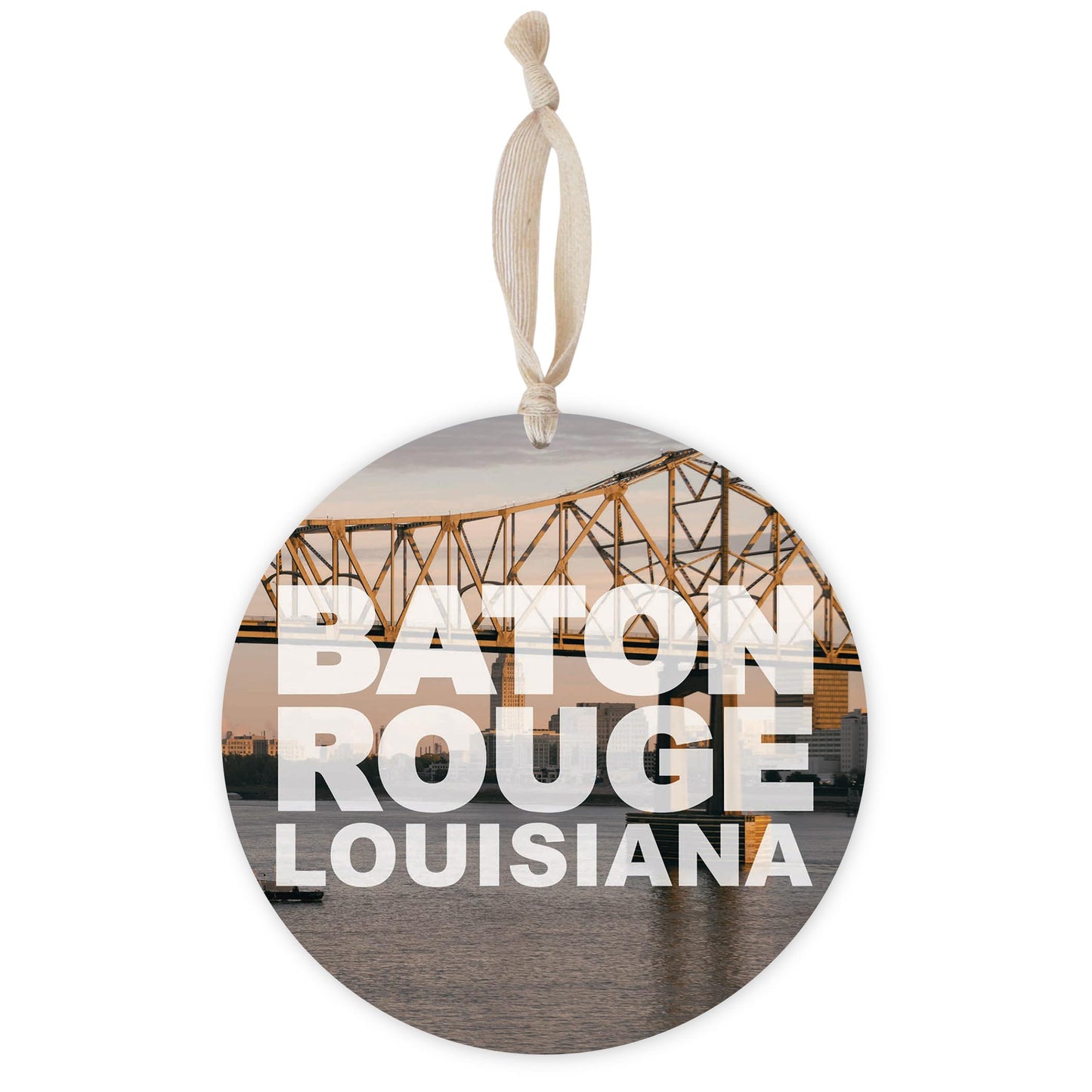 Baton Rouge Louisiana Photo | Wood Ornament | Eaches | Min 1