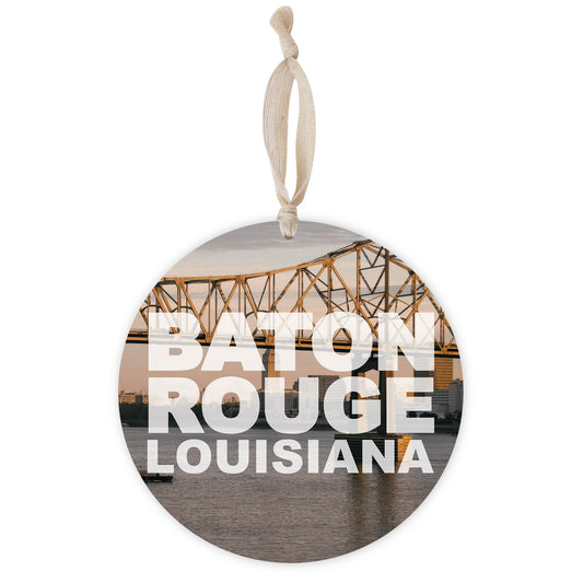 Baton Rouge Louisiana Photo | Wood Ornament | Eaches | Min 1