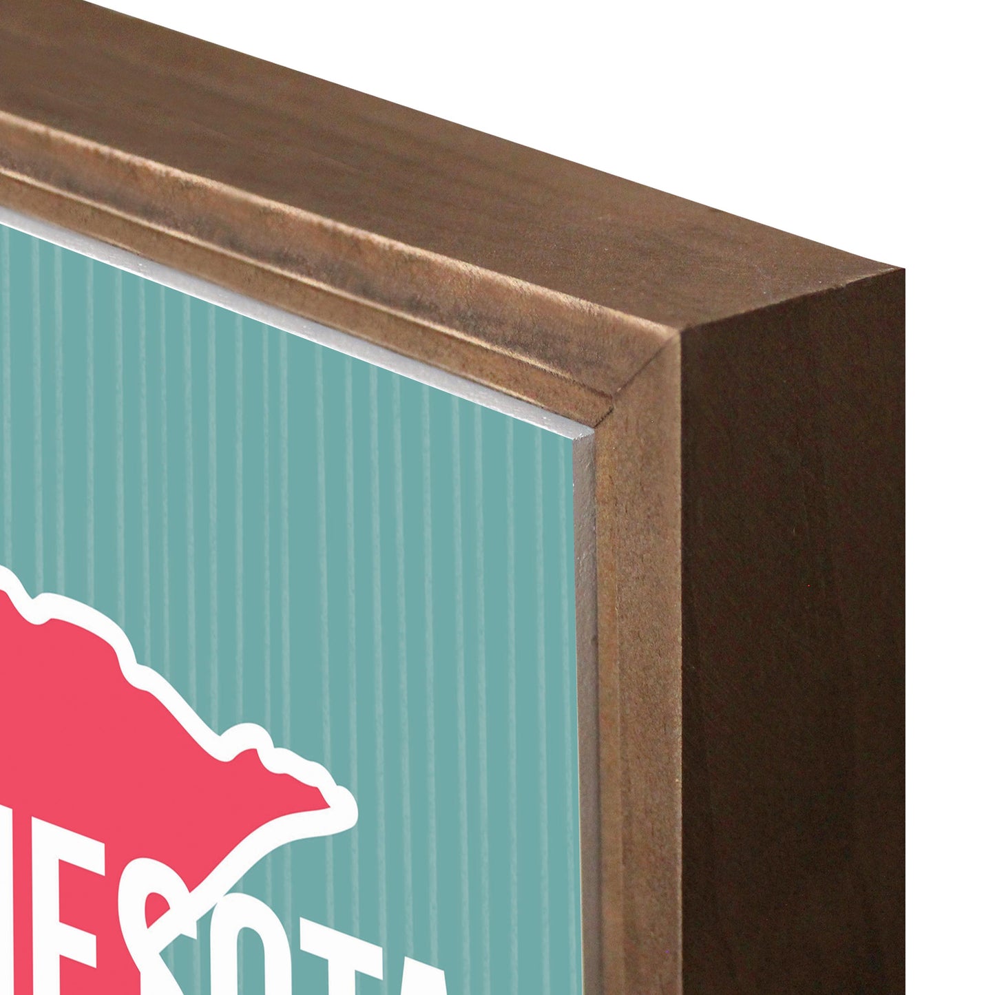 Boho Color State On Blue Minnesota | Wood Sign | Eaches | Min 1