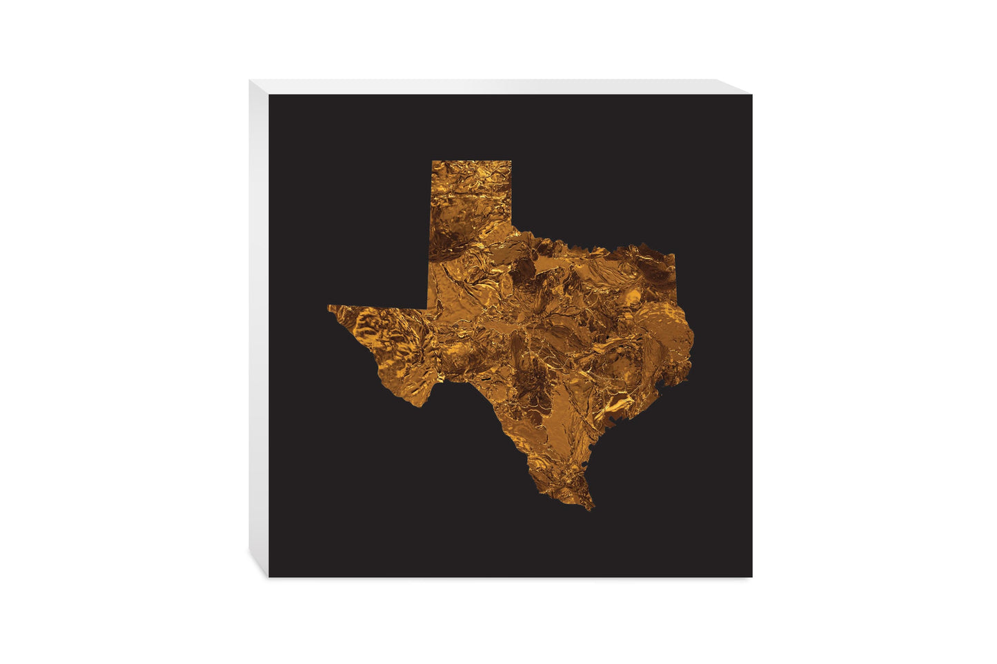 Texas State Shape Copper | Wood Block | Eaches | Min 2