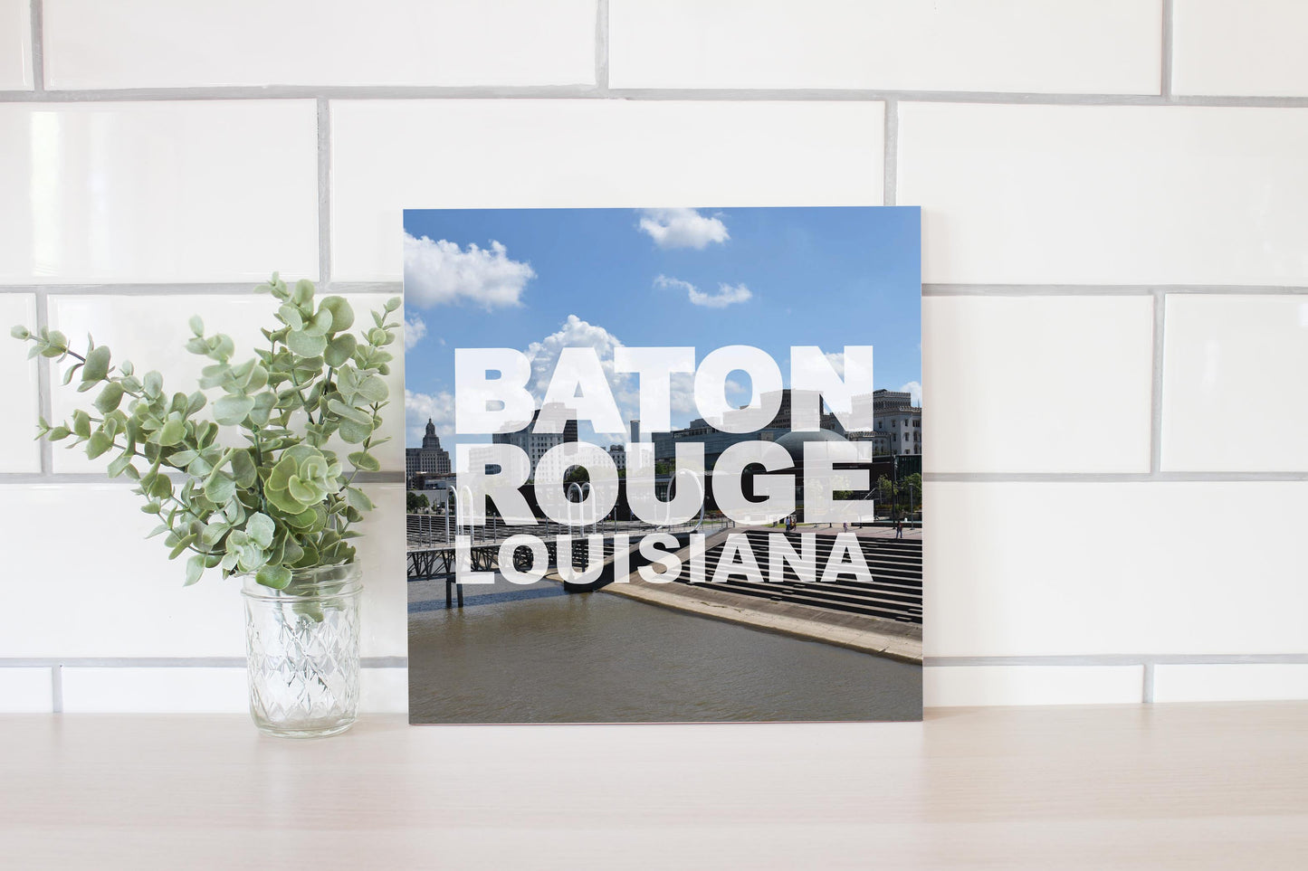 Baton Rouge Louisiana Photo | Wood Sign | Eaches | Min 2