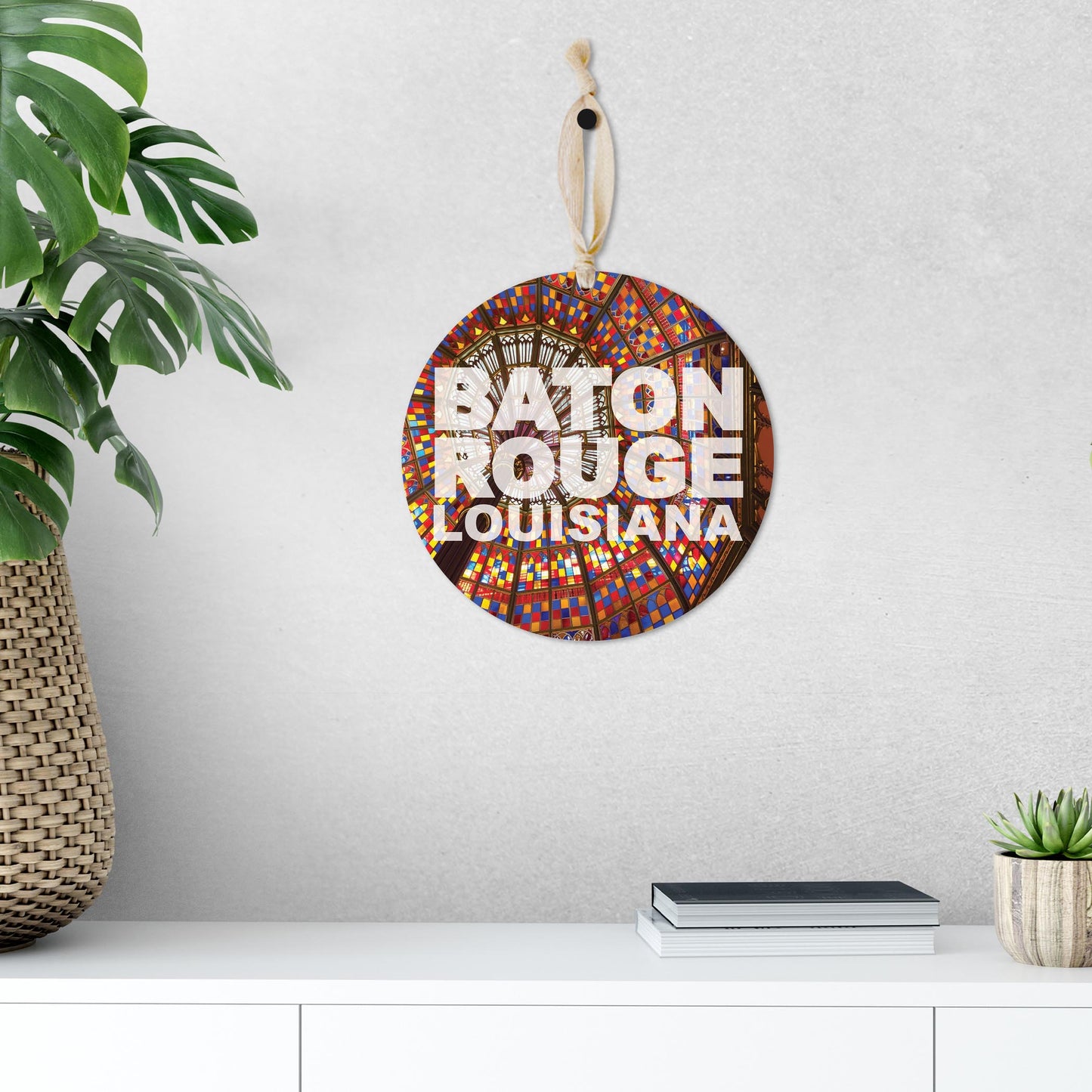 Baton Rouge Louisiana Photo | Wood Ornament | Eaches | Min 1