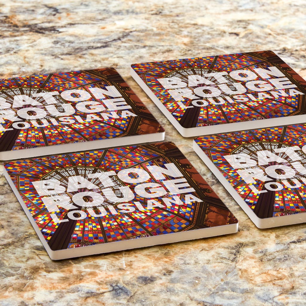 Baton Rouge Louisiana Photo | Absorbent Coasters | Set of 4 | Min 2