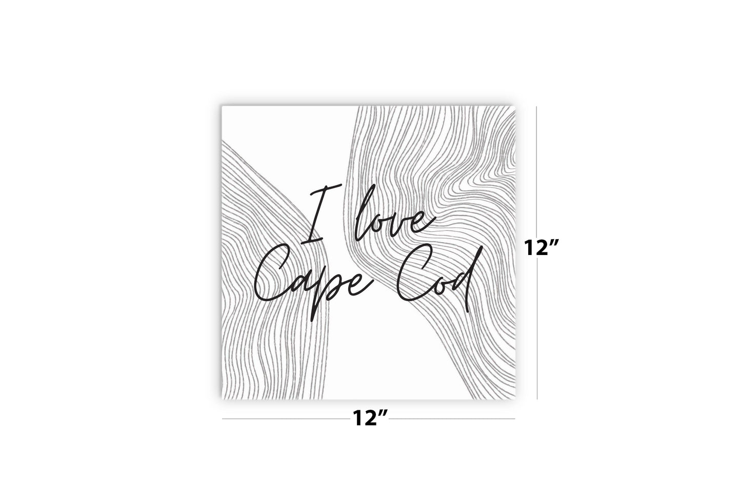 Minimalistic B&W Cape Cod I Love Cape Cod | Wood Sign | Eaches | Min 2