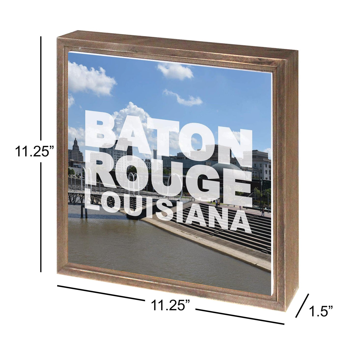 Baton Rouge Louisiana Photo | Wood Sign | Eaches | Min 1