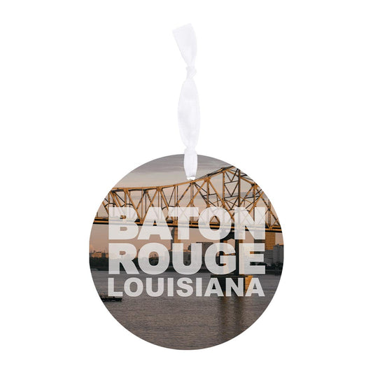 Baton Rouge Louisiana Photo | Wood Ornament | Eaches | Min 6