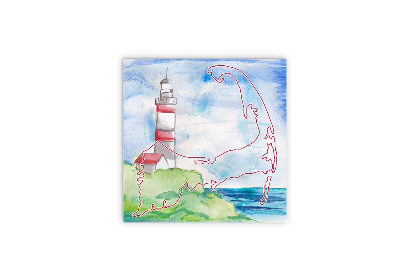 Watercolor Lighthouse | Wood Sign | Eaches | Min 2