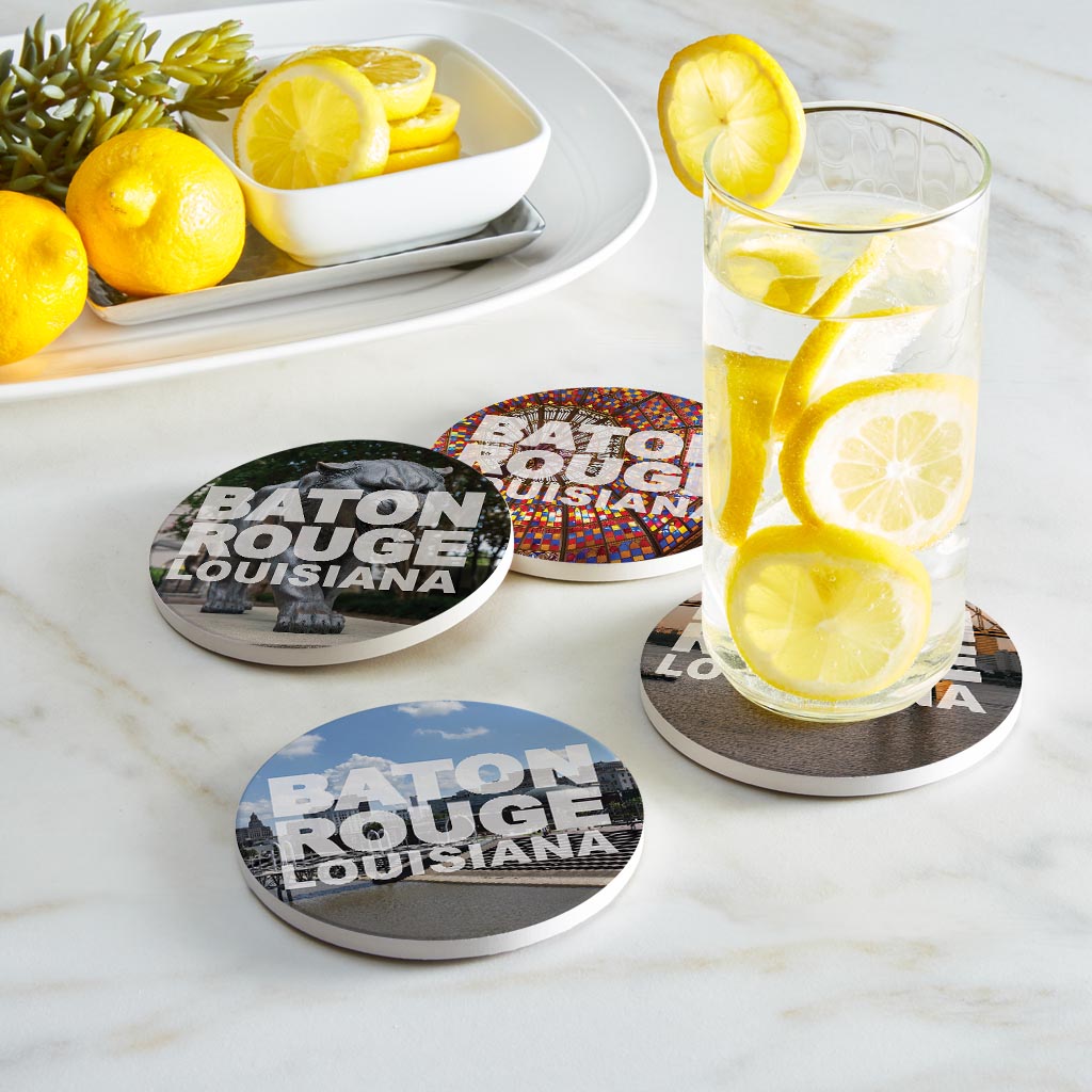 Baton Rouge Louisiana Photos| Absorbent Coasters | Set of 4 | Min 2