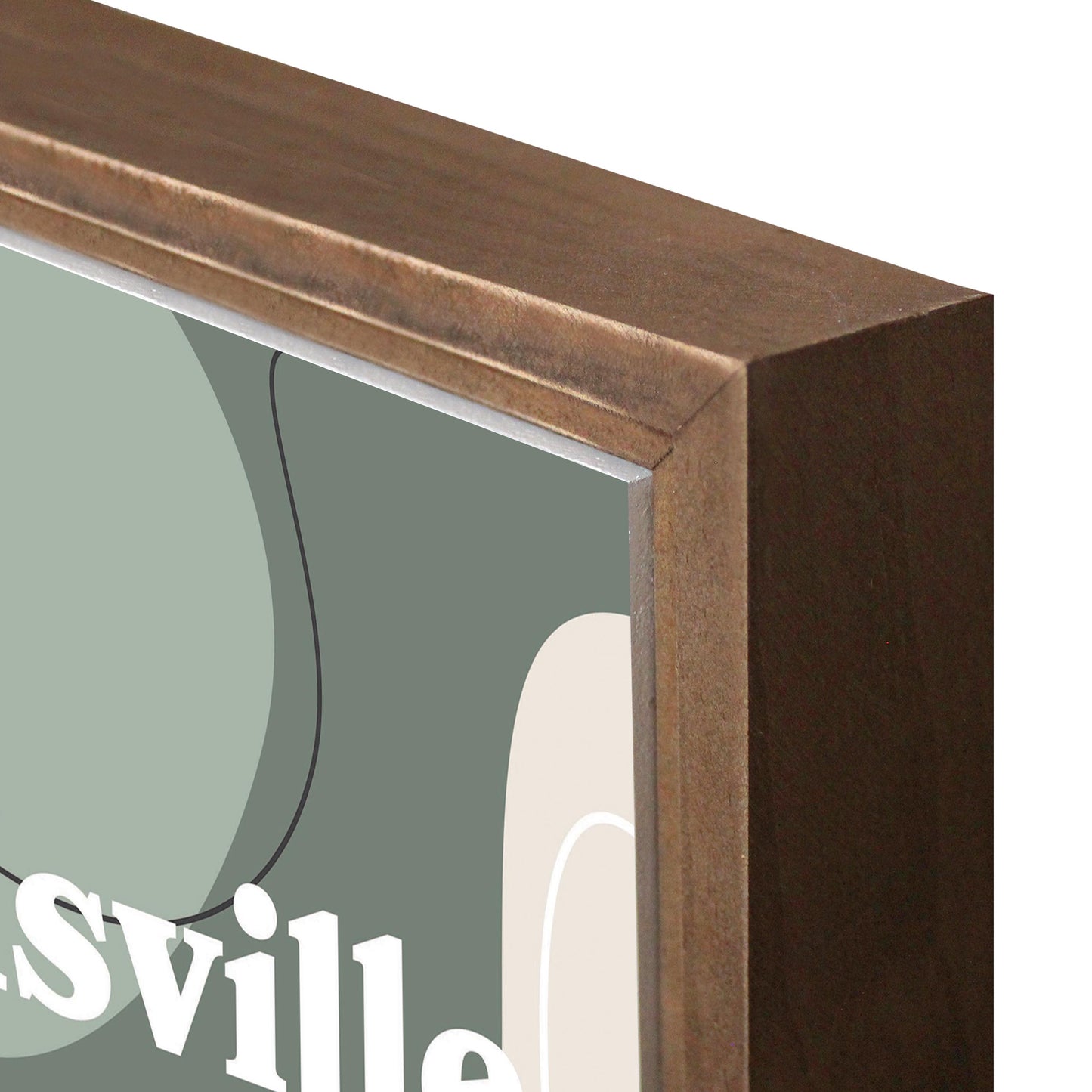 Vintage Groove Fluid Green Kentucky Louisville | Wood Sign | Eaches | Min 1