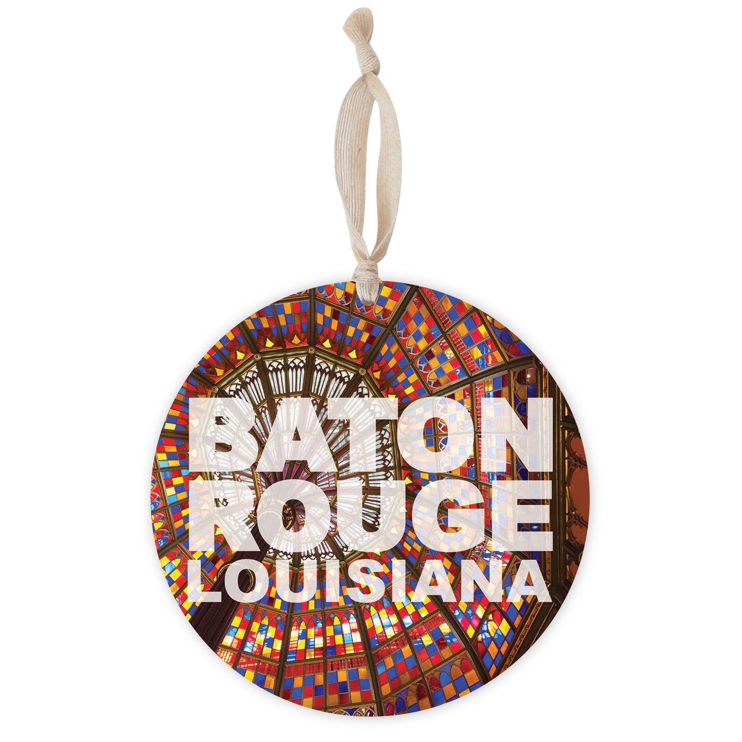 Baton Rouge Louisiana Photo | Wood Ornament | Eaches | Min 1