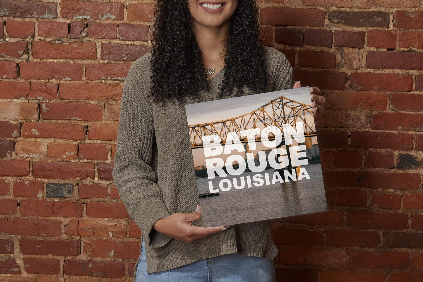 Baton Rouge Louisiana Photo | Wood Sign | Eaches | Min 2