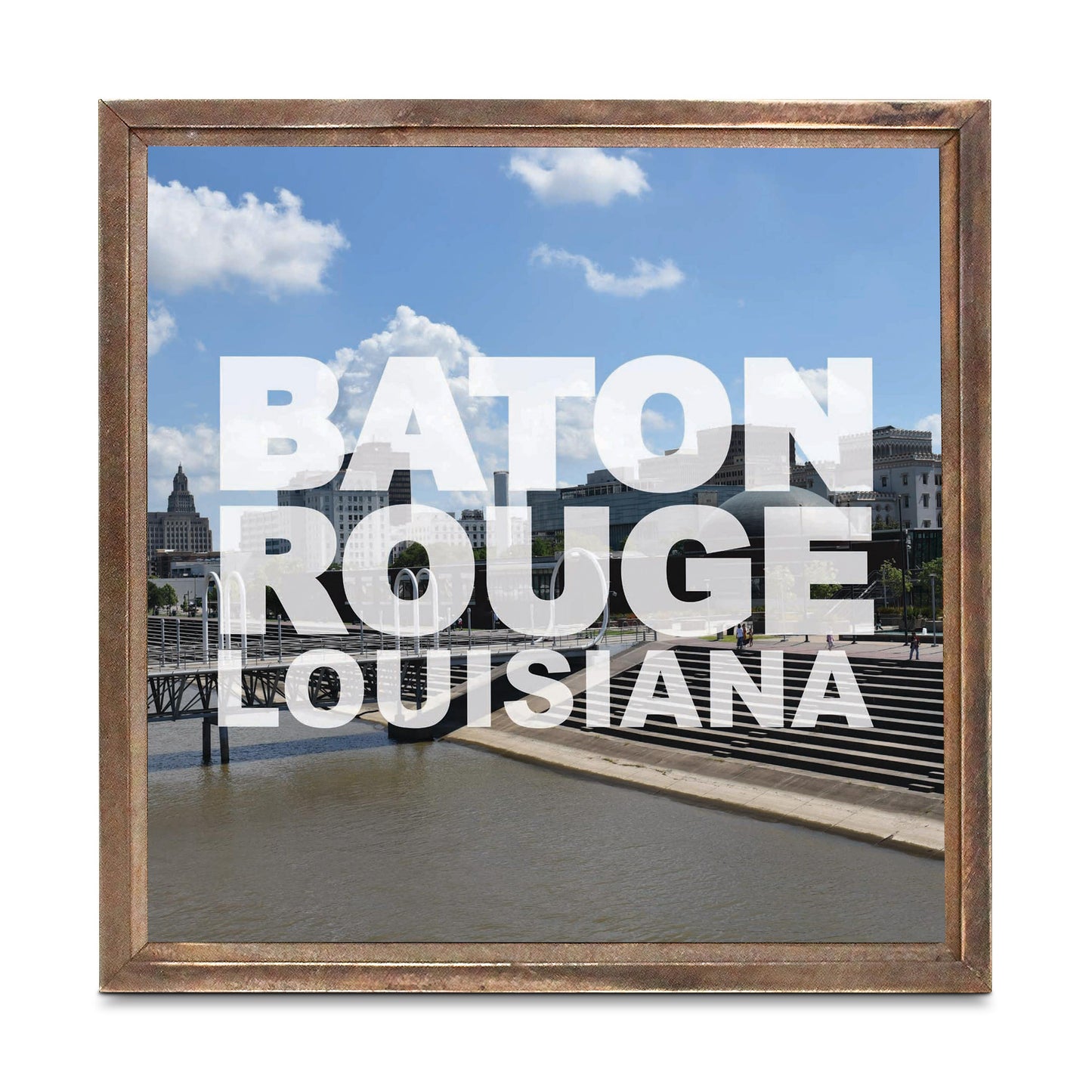 Baton Rouge Louisiana Photo | Wood Sign | Eaches | Min 1