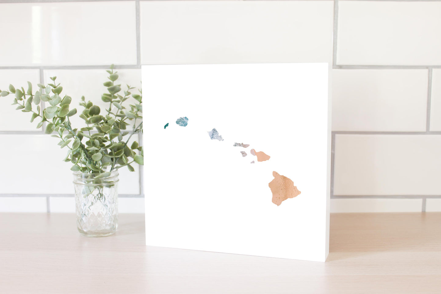 Hawaii State Shape Picture | Wood Block | Eaches | Min 2