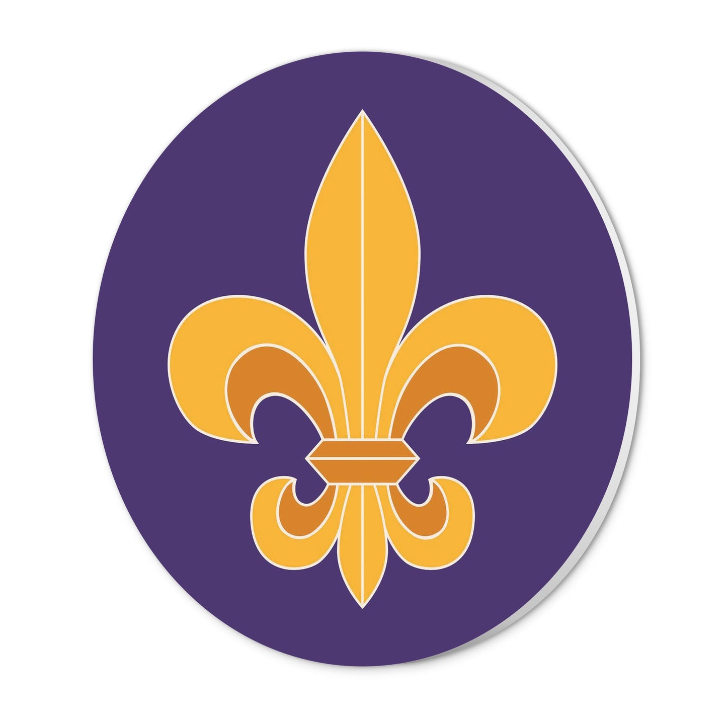 Purple Gold Louisiana Fleur De Lis | Wood Sign | Eaches | Min 1