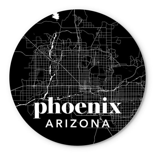 Black And White Black Map Arizona Phoenix | Wood Sign | Eaches | Min 1