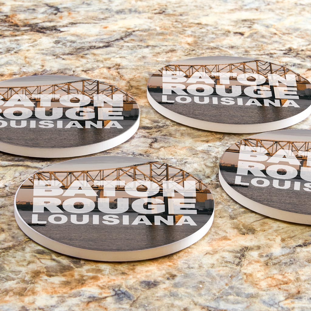 Baton Rouge Louisiana Photo | Absorbent Coasters | Set of 4 | Min 2