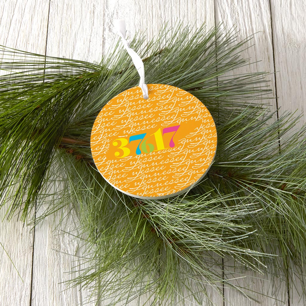 Bright Modern State Script Orange Tennessee Blountville | Wood Ornament | Eaches | Min 6