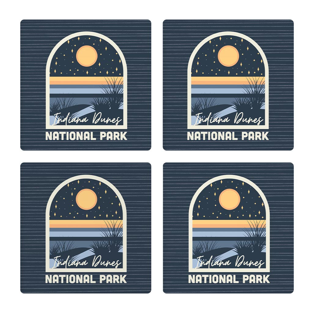 Indiana Dunes At Night | Absorbent Coasters | Set of 4 | Min 2