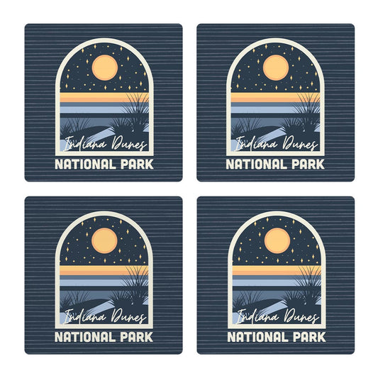 Indiana Dunes At Night | Absorbent Coasters | Set of 4 | Min 2