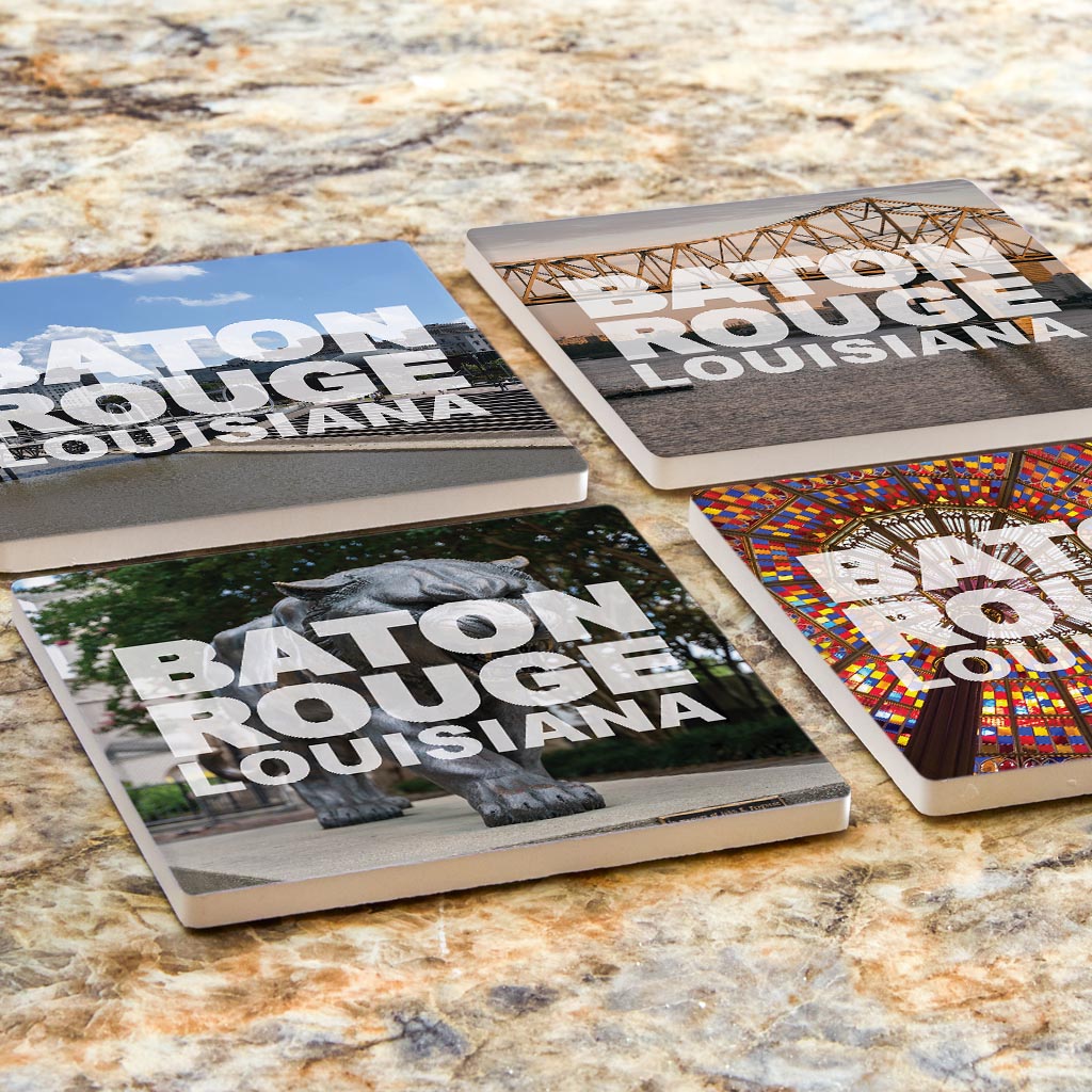 Baton Rouge Louisiana Photos | Absorbent Coasters | Set of 4 | Min 2