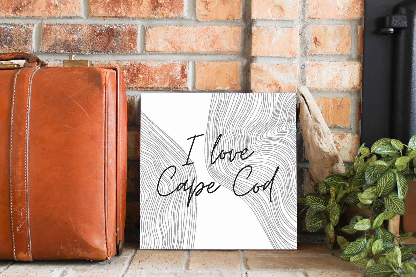 Minimalistic B&W Cape Cod I Love Cape Cod | Wood Sign | Eaches | Min 2