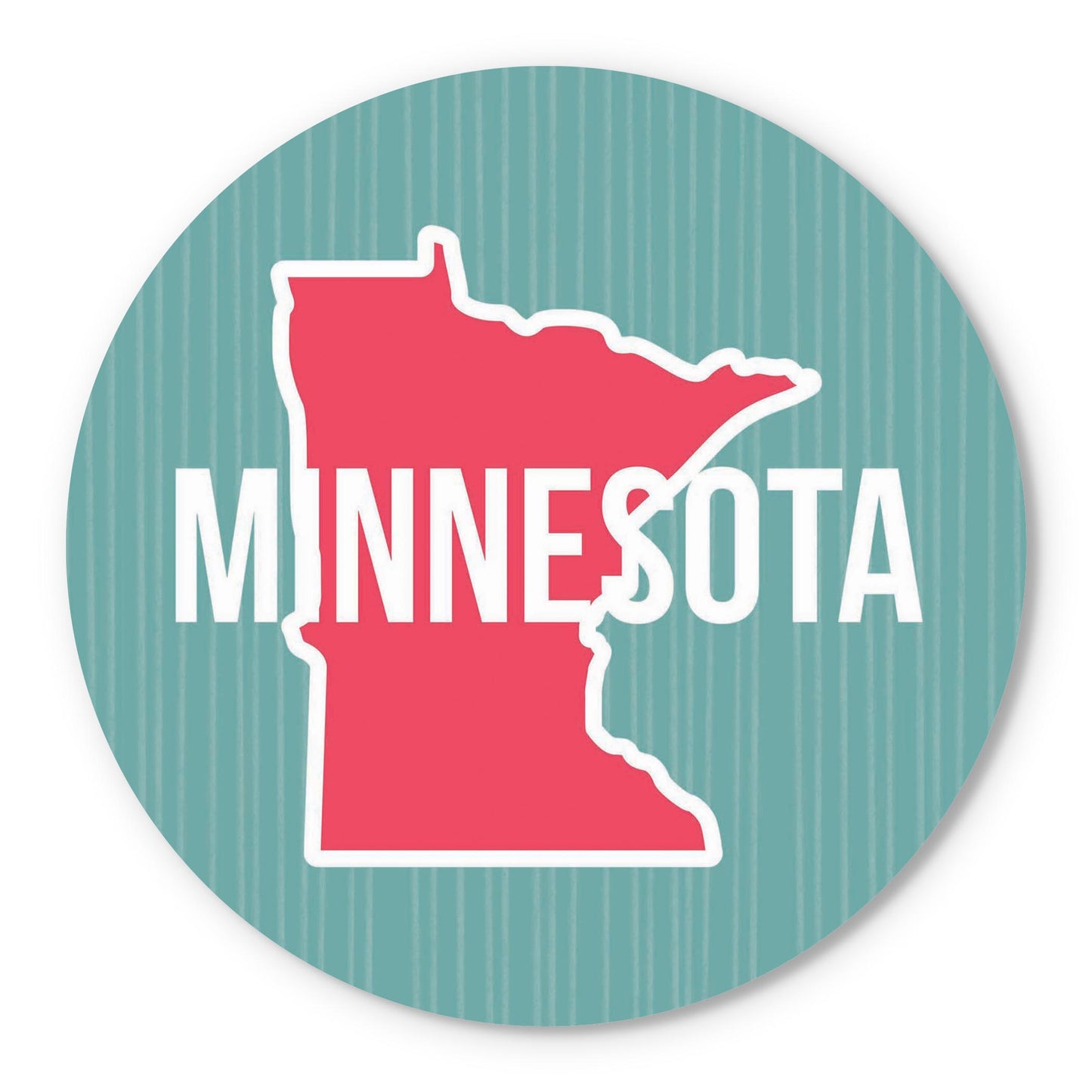 Boho Color State On Blue Minnesota | Wood Sign | Eaches | Min 1