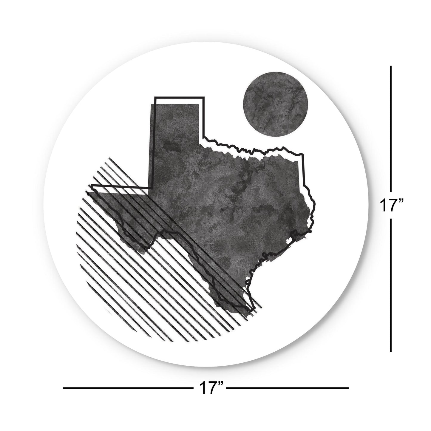 Black And White Geometric On White Texas| Wood Sign | Eaches | Min 1