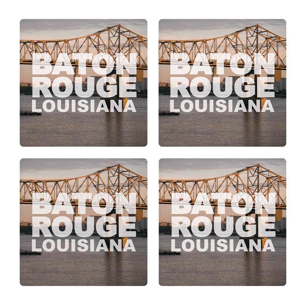 Baton Rouge Louisiana Photo | Absorbent Coasters | Set of 4 | Min 2