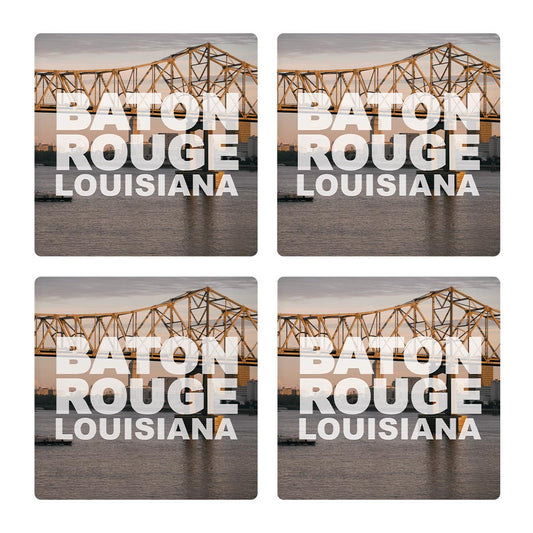 Baton Rouge Louisiana Photo | Absorbent Coasters | Set of 4 | Min 2