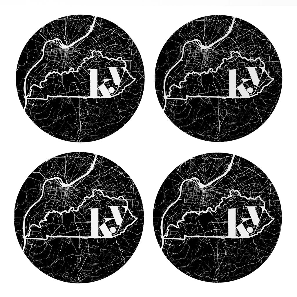 PS MADE FOR YOU | Black And White Abbreviated State Map Black Kentucky ...