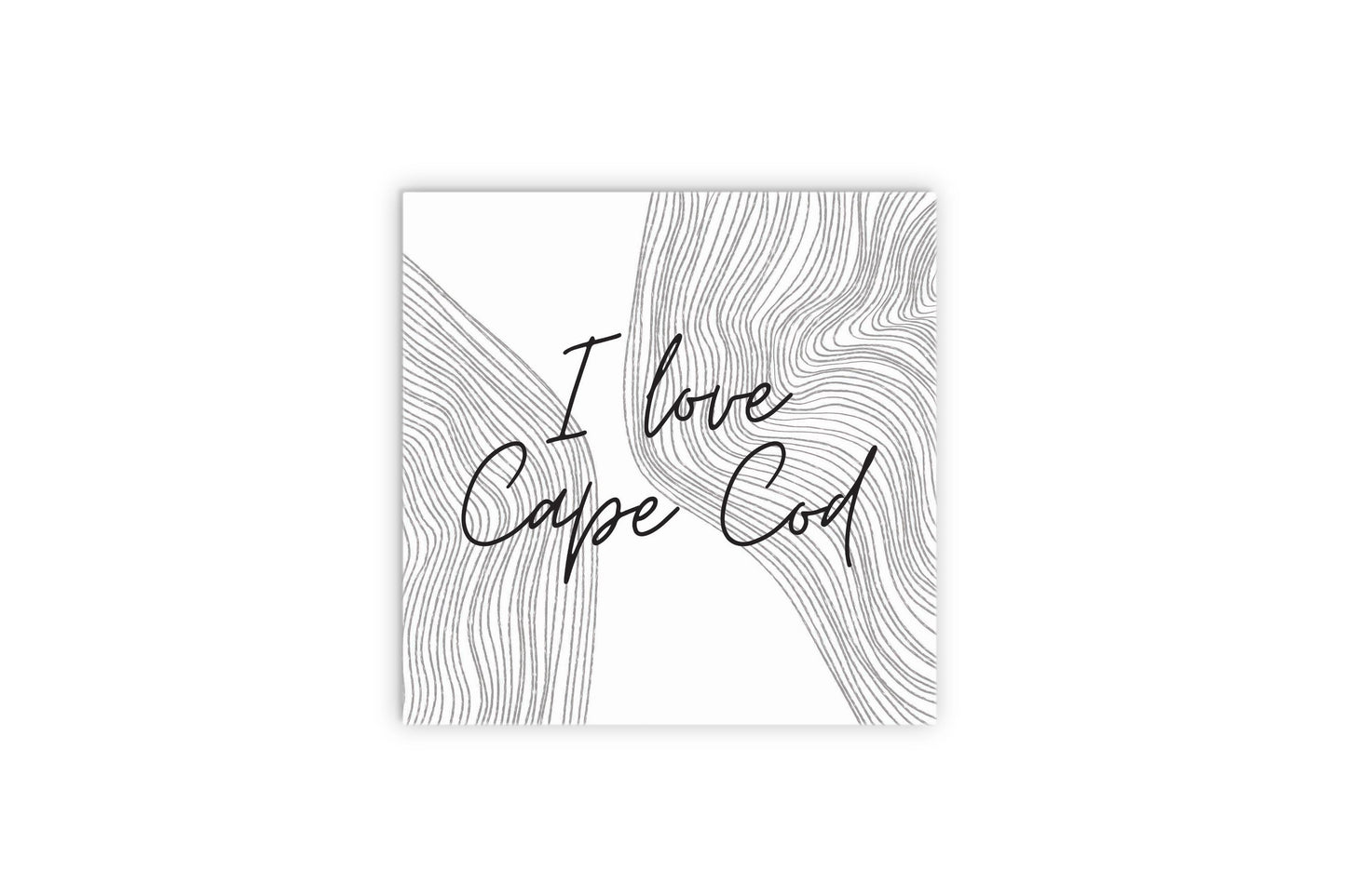 Minimalistic B&W Cape Cod I Love Cape Cod | Wood Sign | Eaches | Min 2