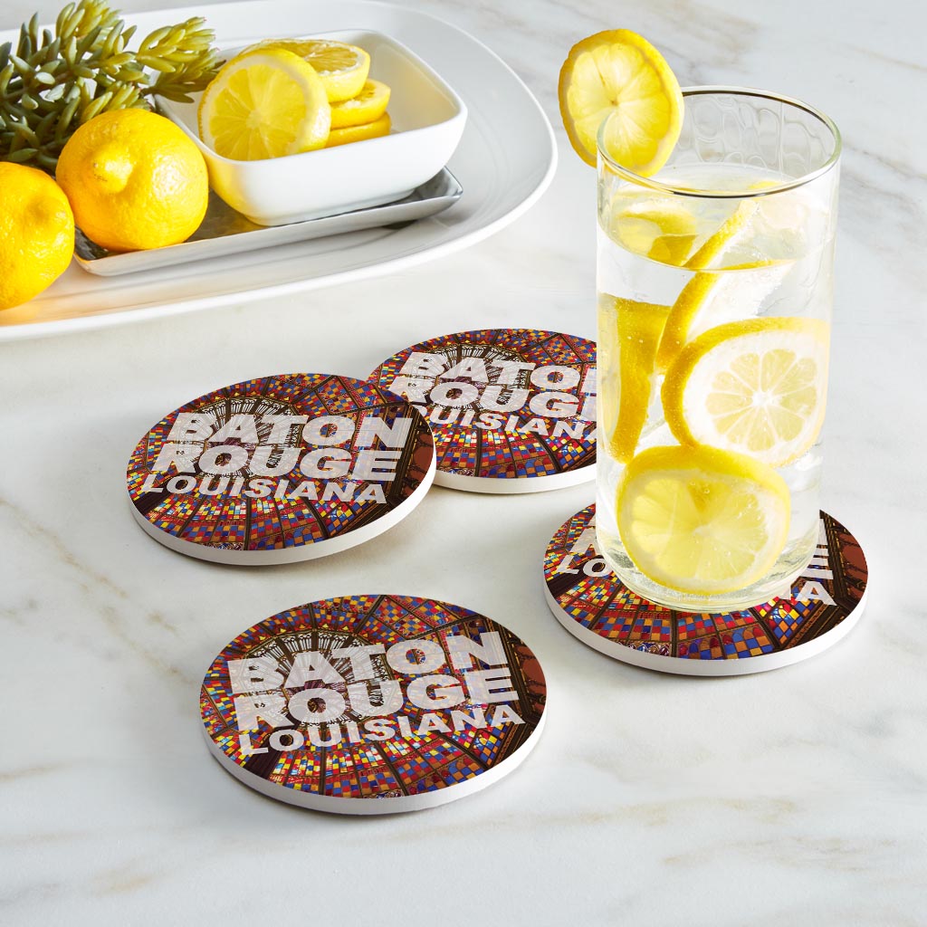 Baton Rouge Louisiana Photo | Absorbent Coasters | Set of 4 | Min 2