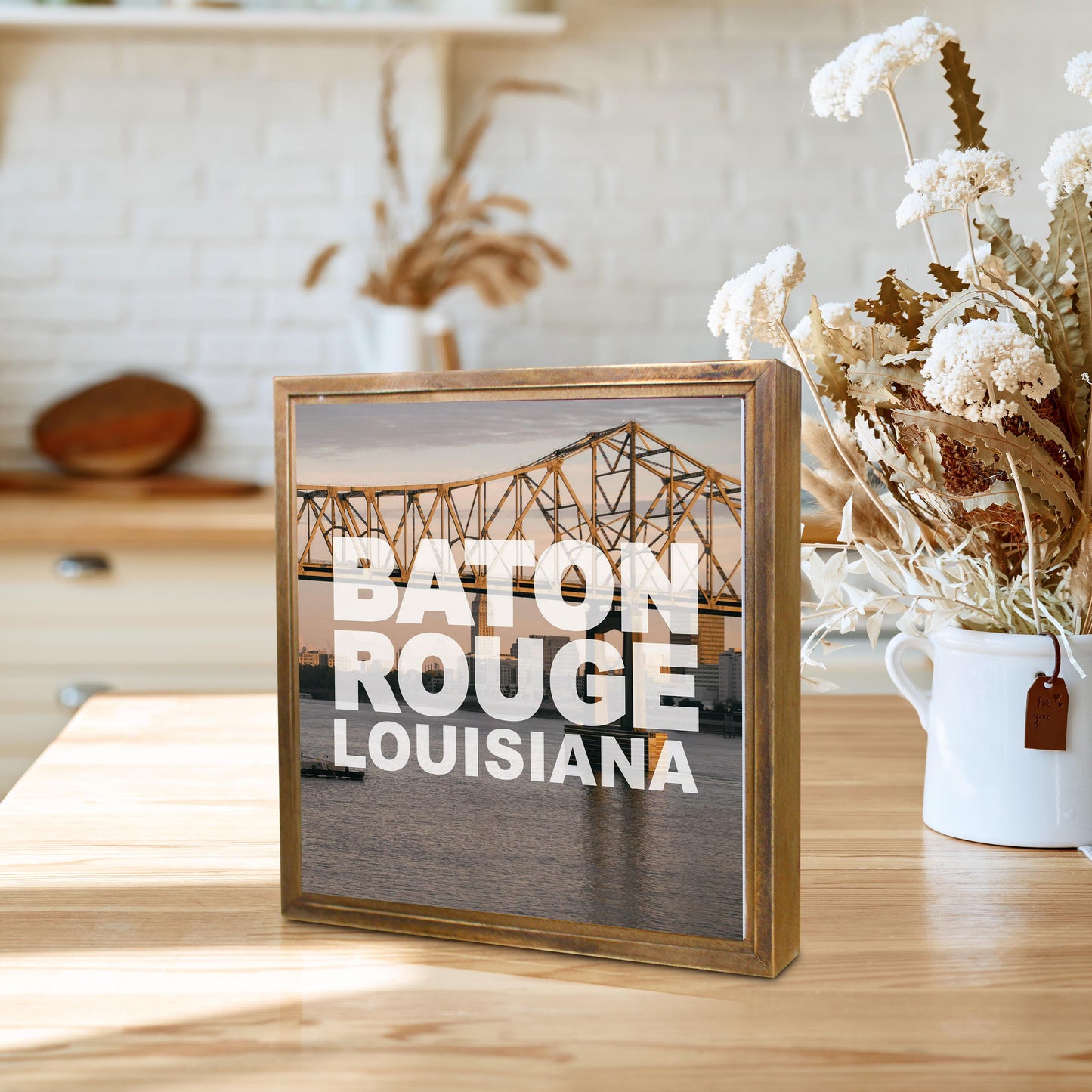 Baton Rouge Louisiana Photo | Wood Sign | Eaches | Min 1