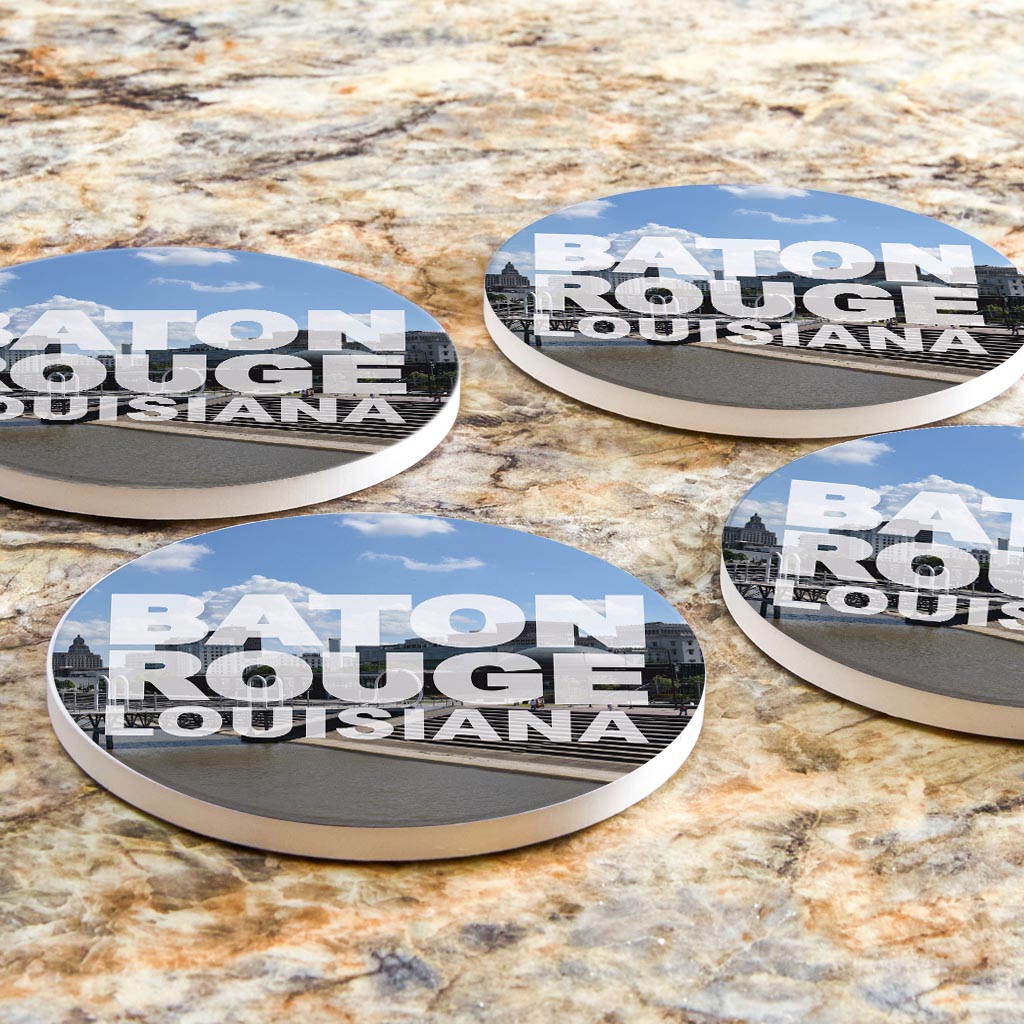 Baton Rouge Louisiana Photo | Absorbent Coasters | Set of 4 | Min 2