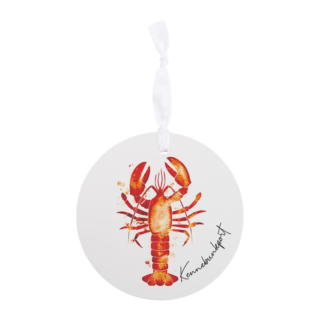 Kennebunkport Maine Lobster Orange| Wood Ornament | Eaches | Min 6