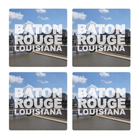 Baton Rouge Louisiana Photo | Absorbent Coasters | Set of 4 | Min 2