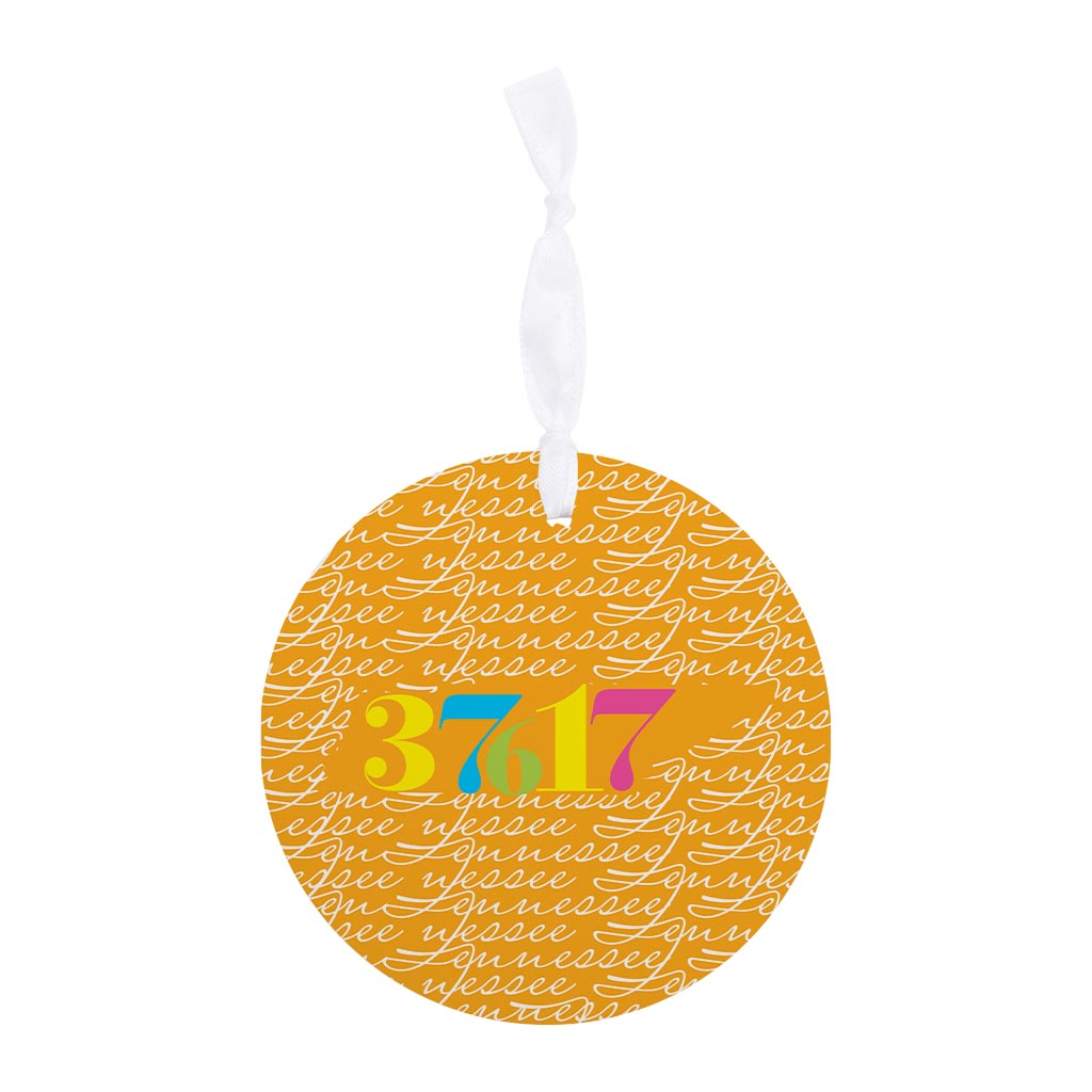 Bright Modern State Script Orange Tennessee Blountville | Wood Ornament | Eaches | Min 6