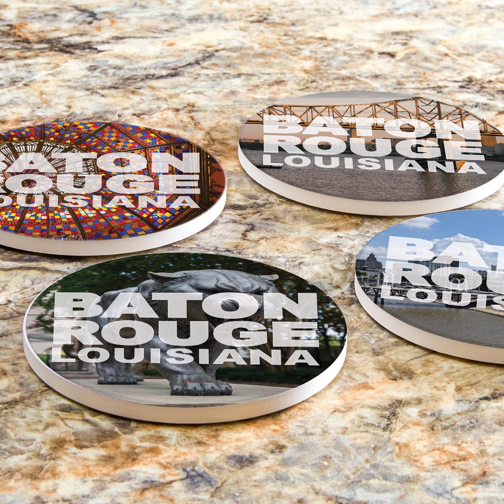 Baton Rouge Louisiana Photos| Absorbent Coasters | Set of 4 | Min 2