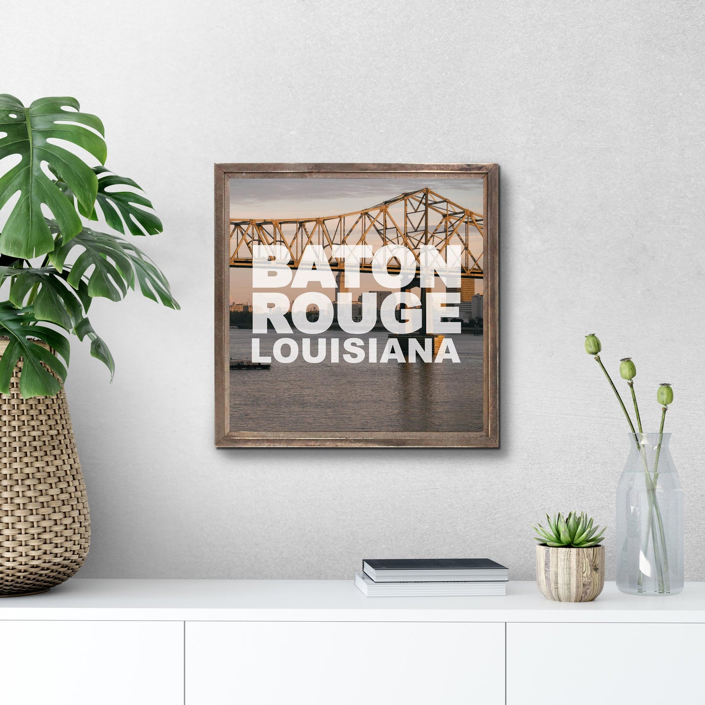 Baton Rouge Louisiana Photo | Wood Sign | Eaches | Min 1