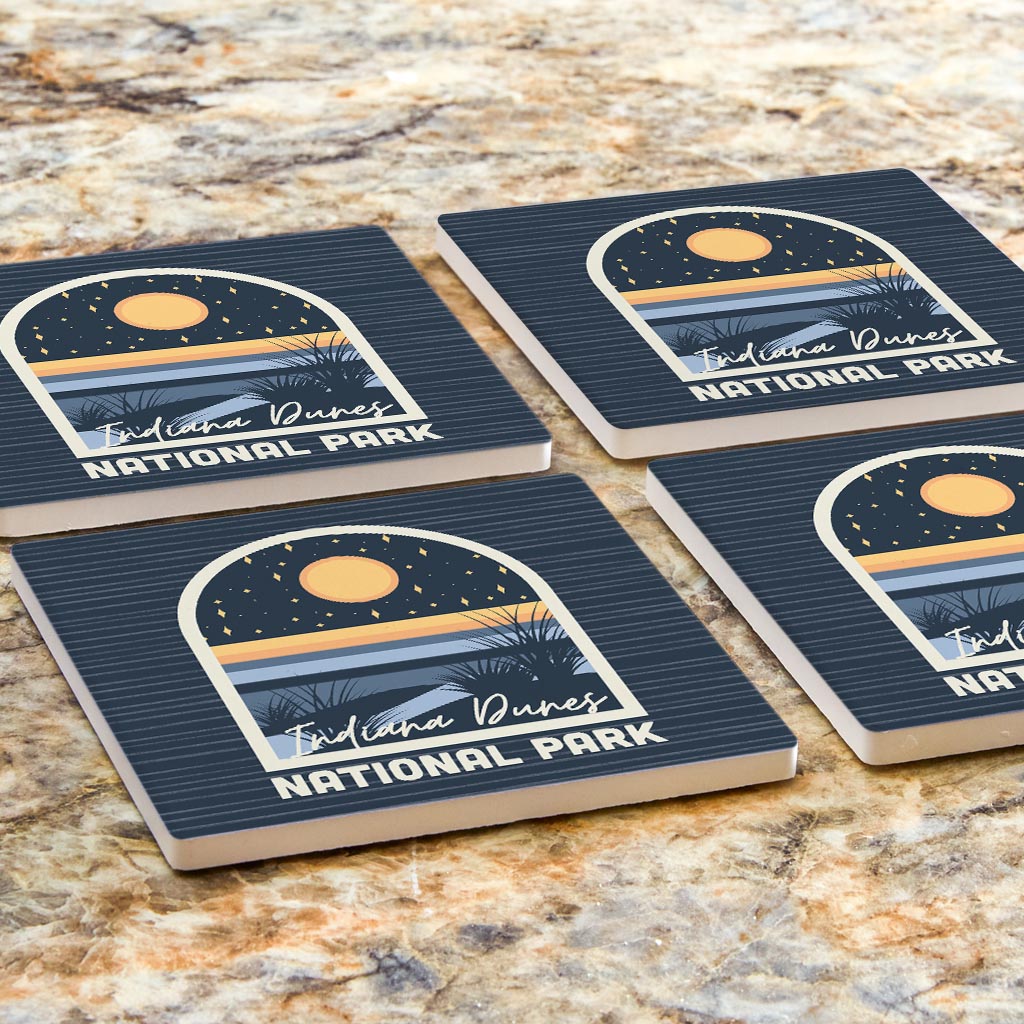 Indiana Dunes At Night | Absorbent Coasters | Set of 4 | Min 2