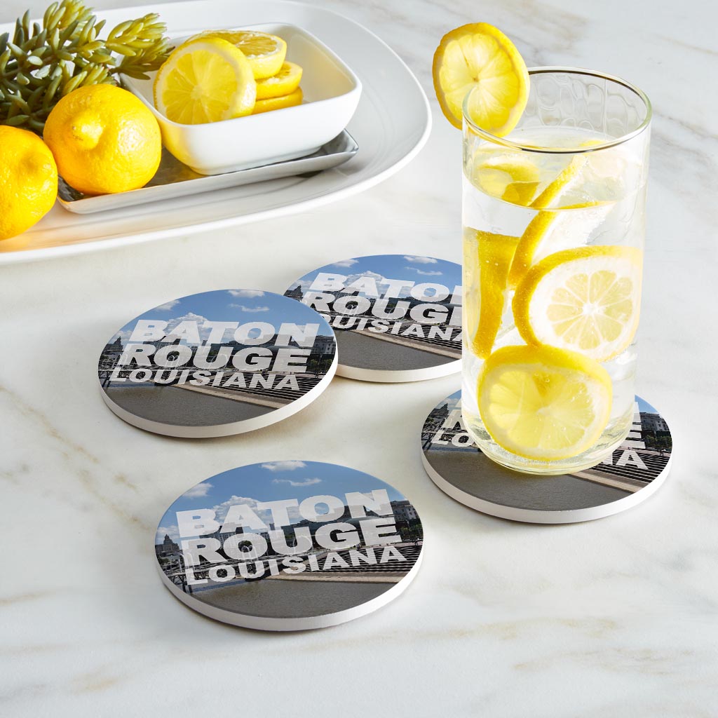 Baton Rouge Louisiana Photo | Absorbent Coasters | Set of 4 | Min 2