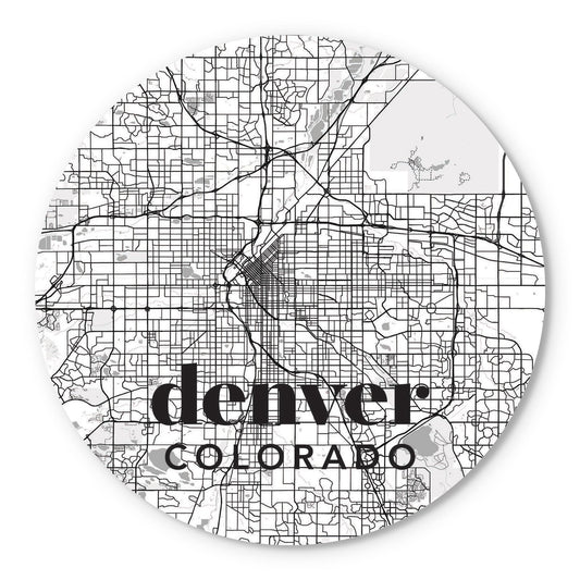 Black And White White Map Colorado Denver | Wood Sign | Eaches | Min 1