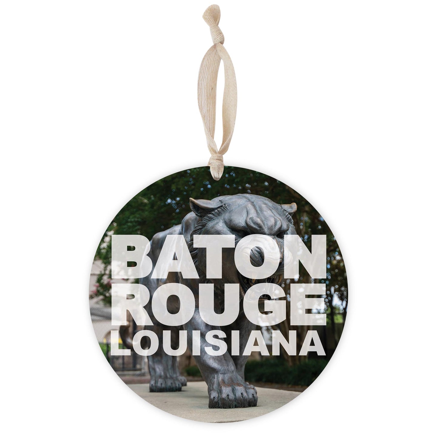 Baton Rouge Louisiana Photo | Wood Ornament | Eaches | Min 1