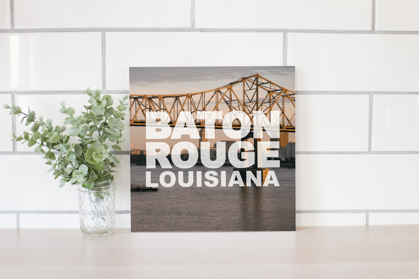 Baton Rouge Louisiana Photo | Wood Sign | Eaches | Min 2