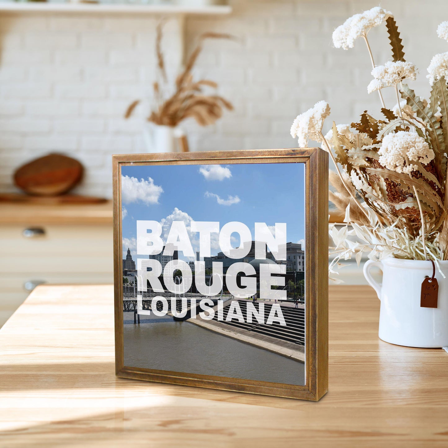 Baton Rouge Louisiana Photo | Wood Sign | Eaches | Min 1